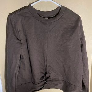 H&M cropped knotted sweater